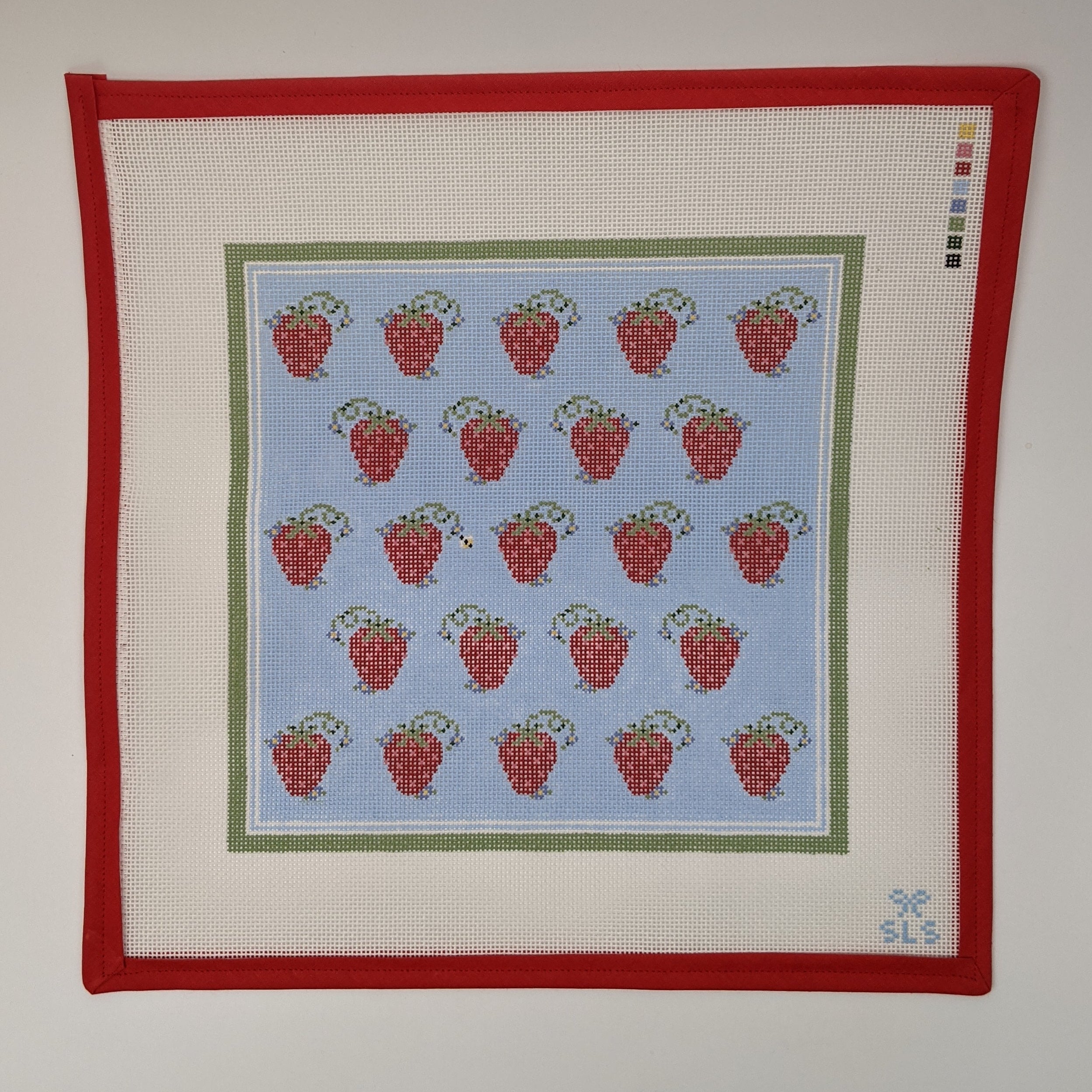 Strawberry & Bee Square