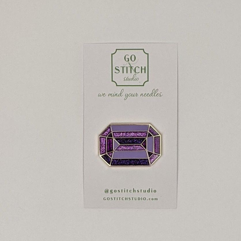 Amethyst "The Duchess" Diamond Needle Minder Magnet