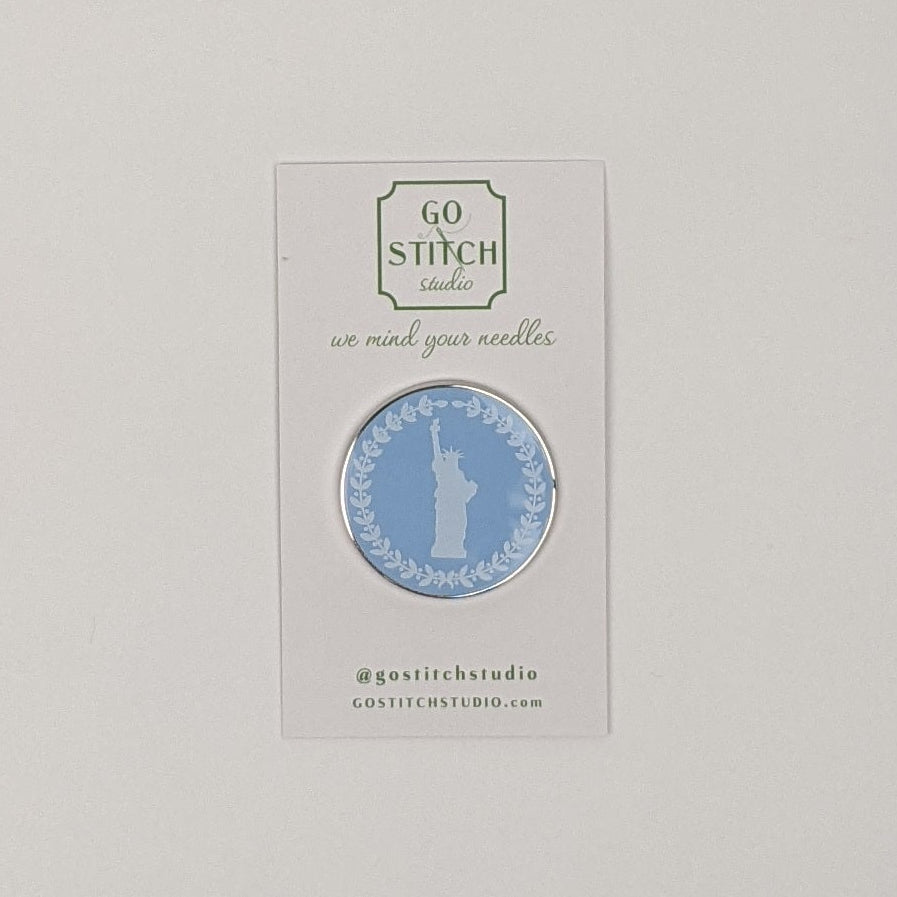 Lady Liberty Cameo Needle Minder Magnet