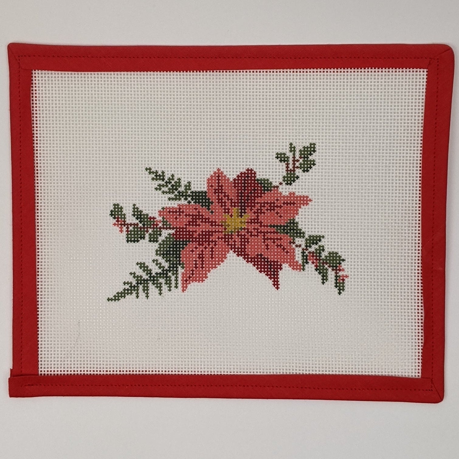 Poinsettia on 13 mesh