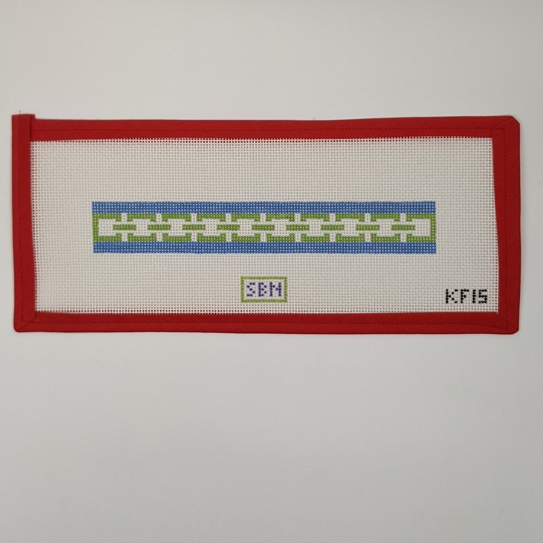 Geometric Key Fob (Green & Blue)