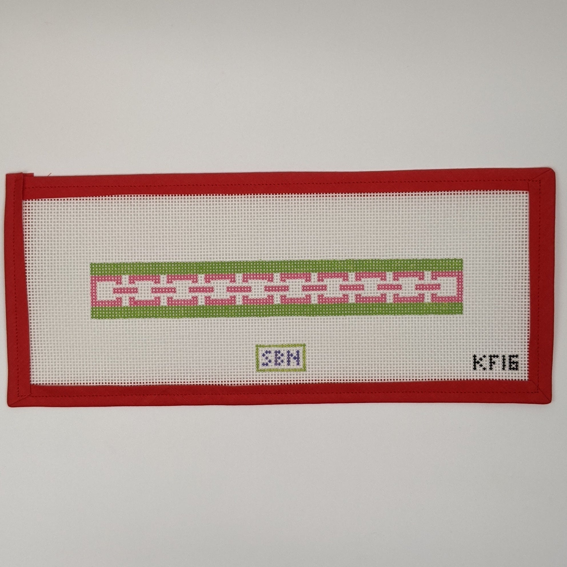 Geometric Key Fob (Pink & Green)