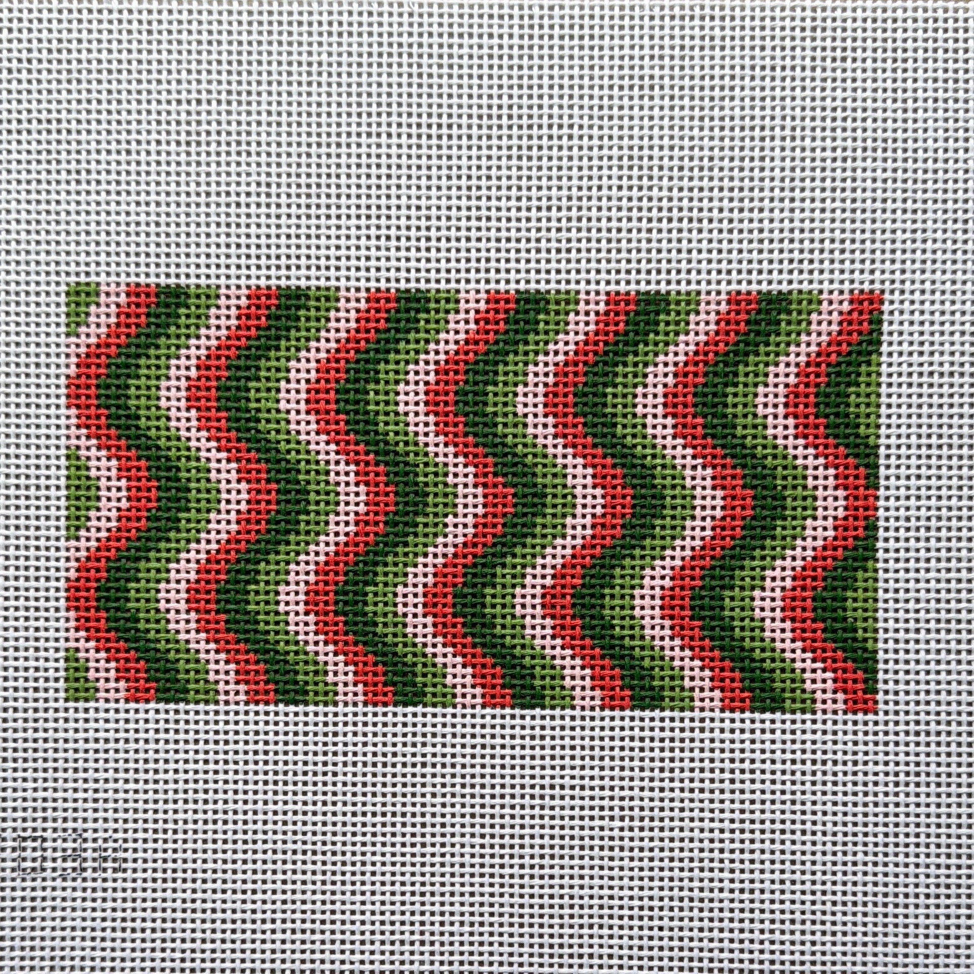 Squiggle Pink & Green Rectangle