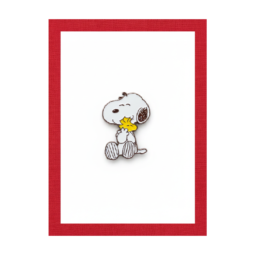 Snoopy Hugging Woodsstock Needle Minder Magnet
