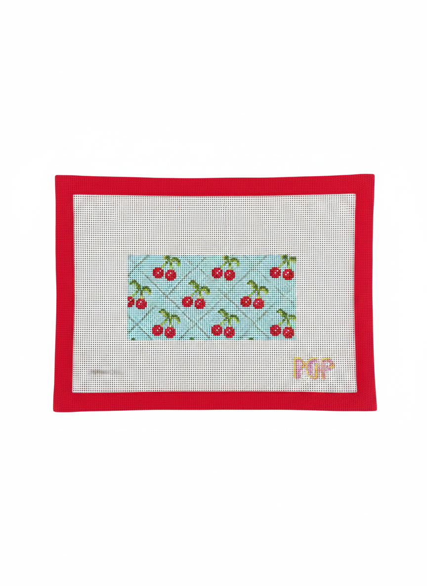 Blue Cherry Eyeglass Case