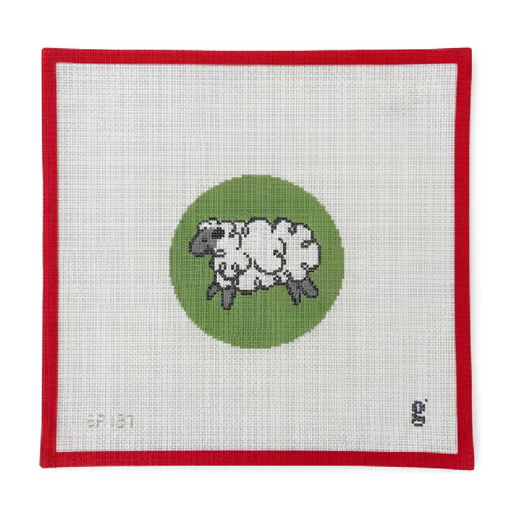 Whimsical Sheep Round