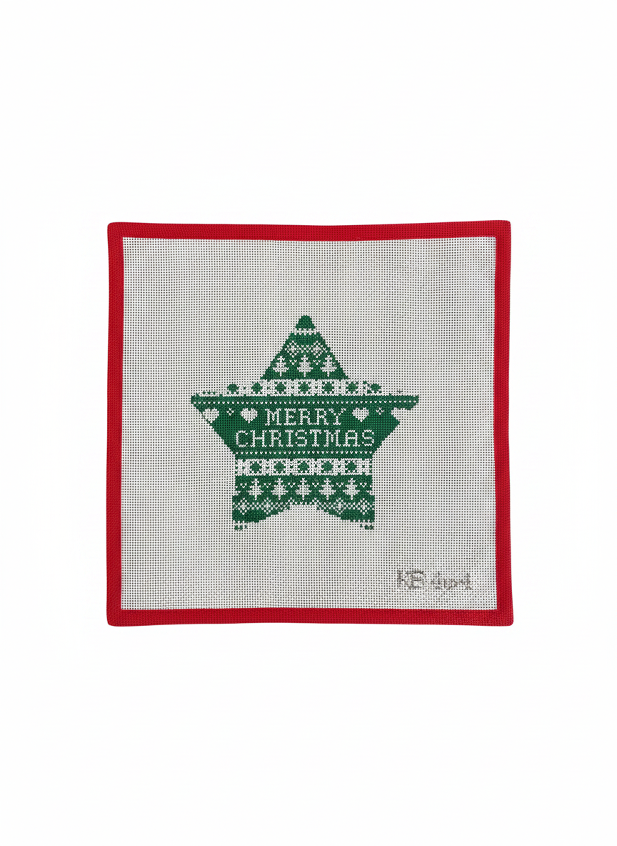 Green Nordic Star Merry Christmas