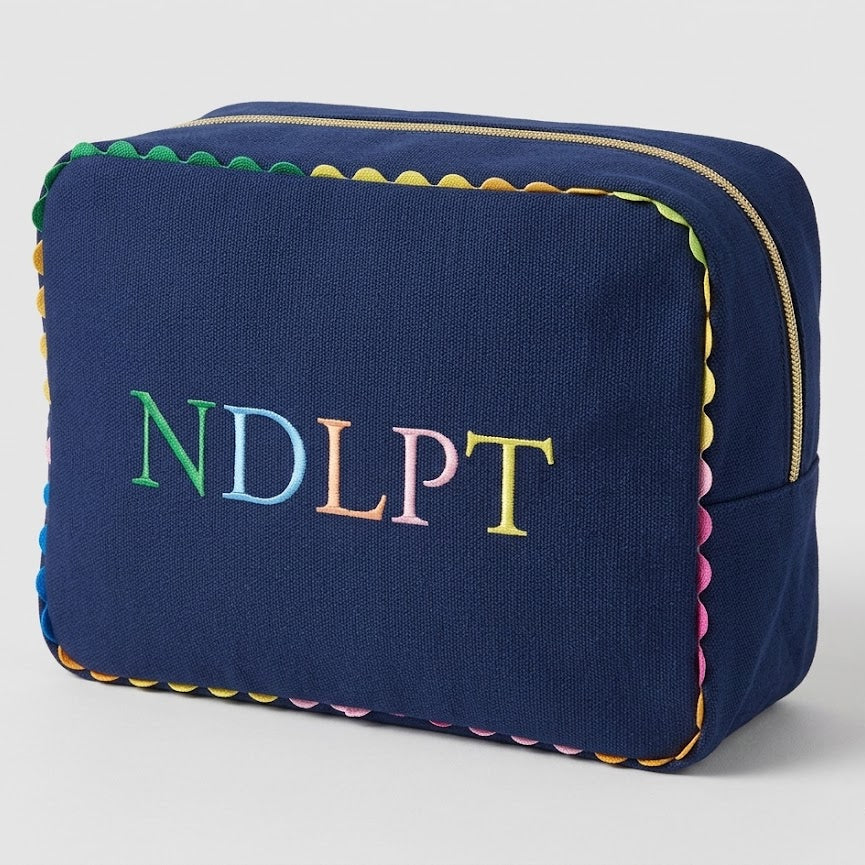 NDLPT Ric Rac Project Bag (Navy)