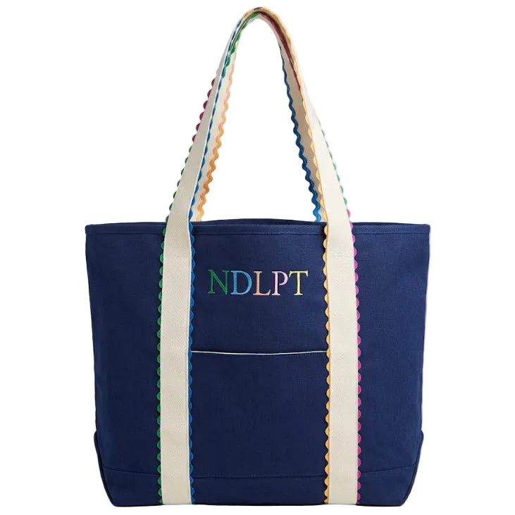 NDLPT Ric Rac Tote Bag (Navy)