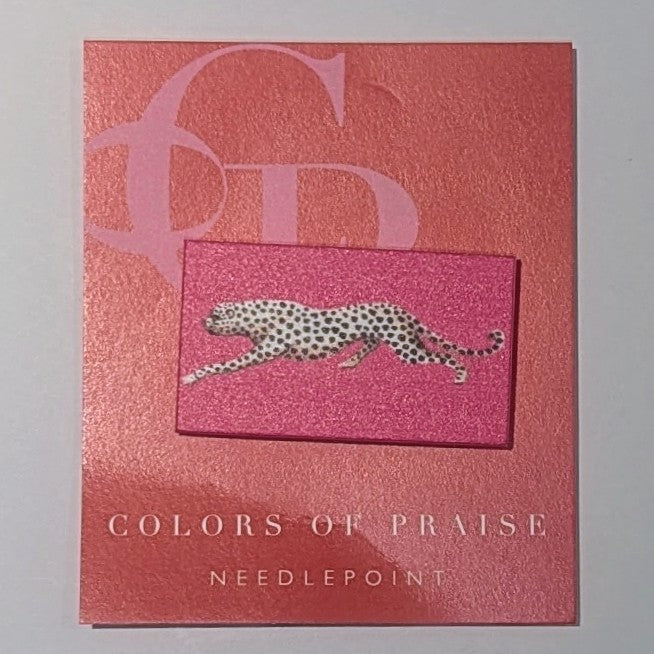 Leopard on Pink Needle Minder Magnet