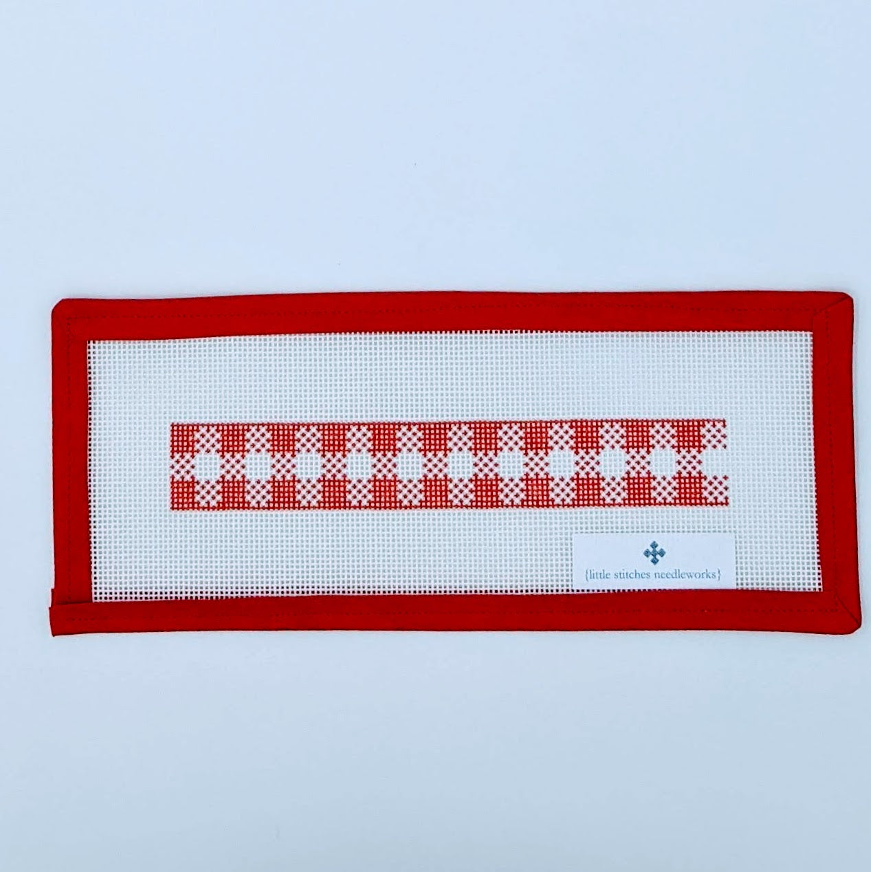 Gingham Key Fob (Red)