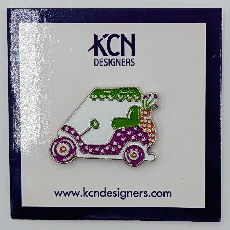 Lavender Golf Cart Needle Minder Magnet
