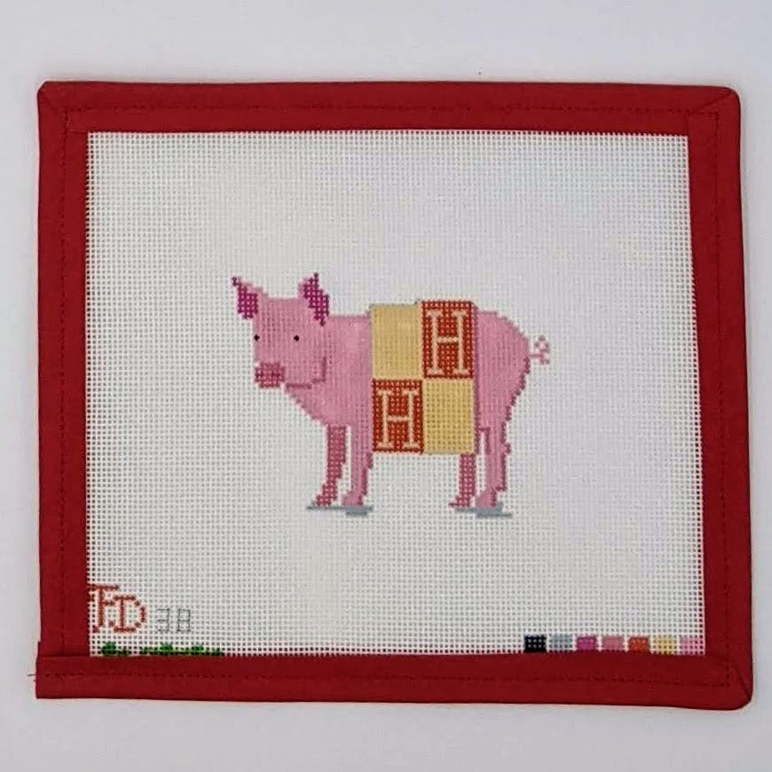 Pig in an Hermes Blanket