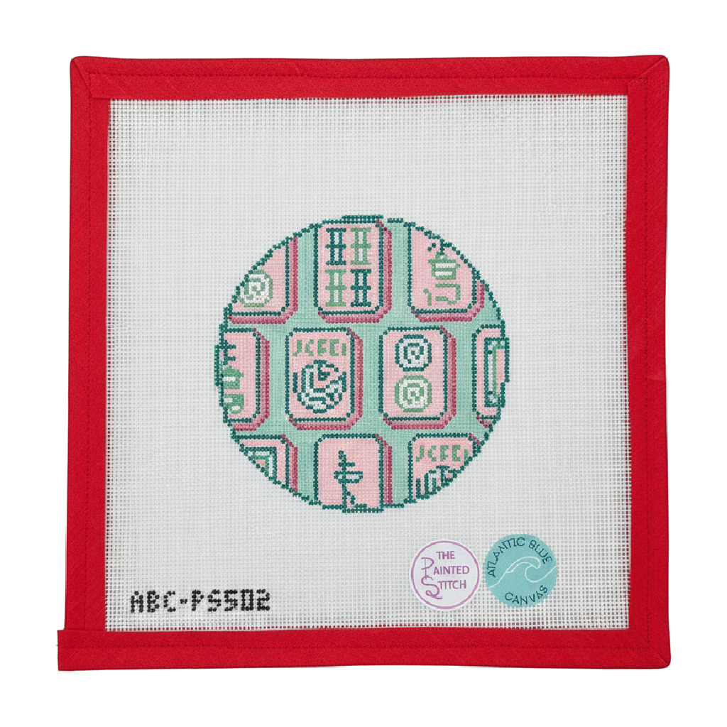 Mahjong Tiles - Round (Pink)
