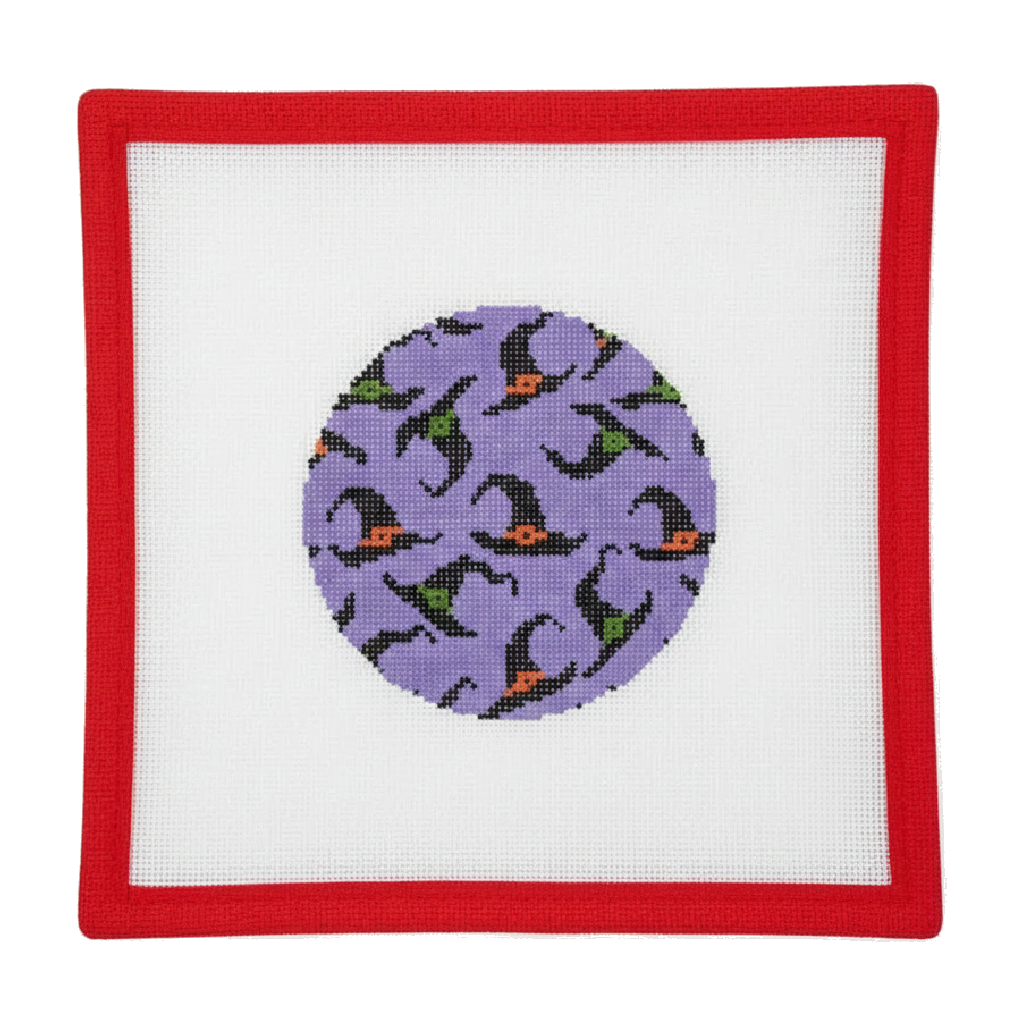 Witch Hats on Purple Round