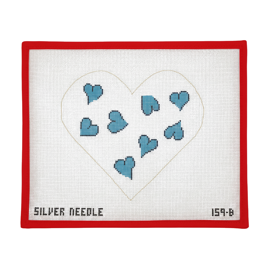 Heart Pillow (Blue)