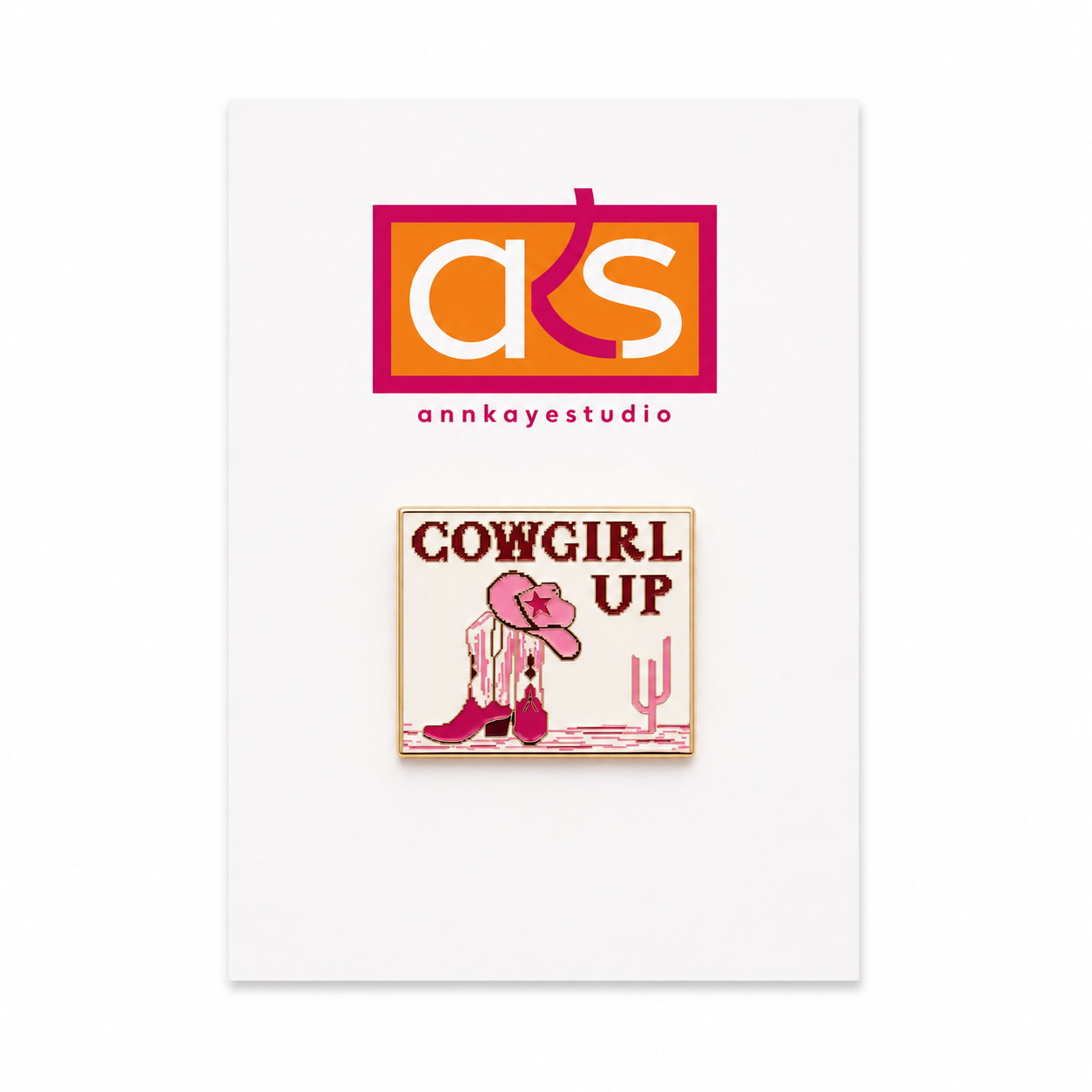 Cowgirl Up Needle Minder Magnet