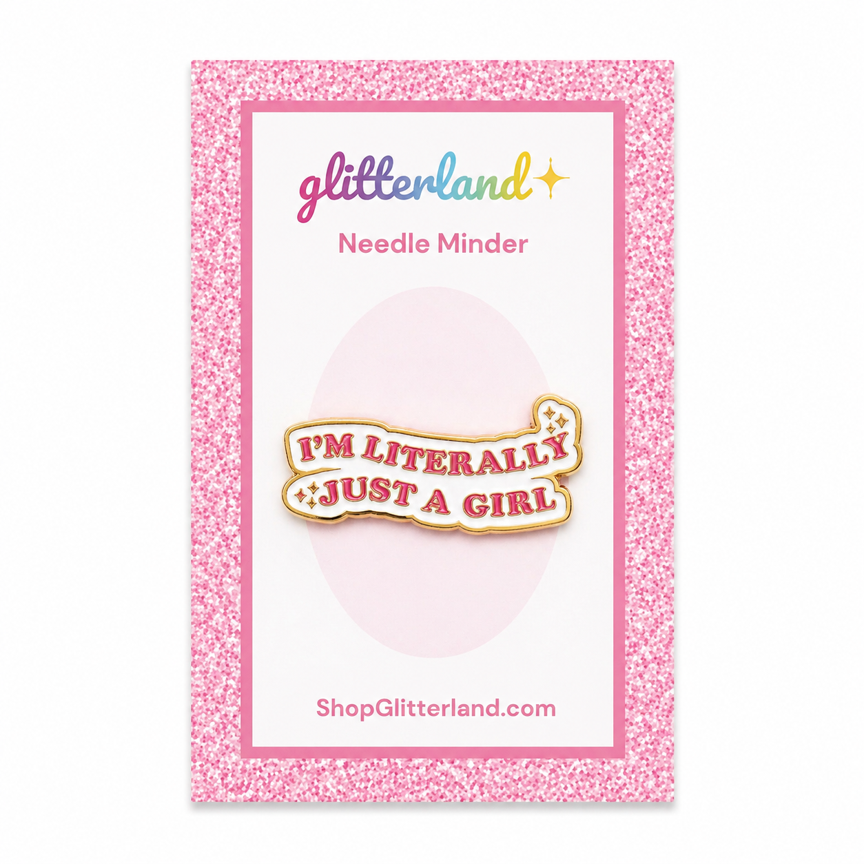 Literally Just a Girl Needle Minder Magnet