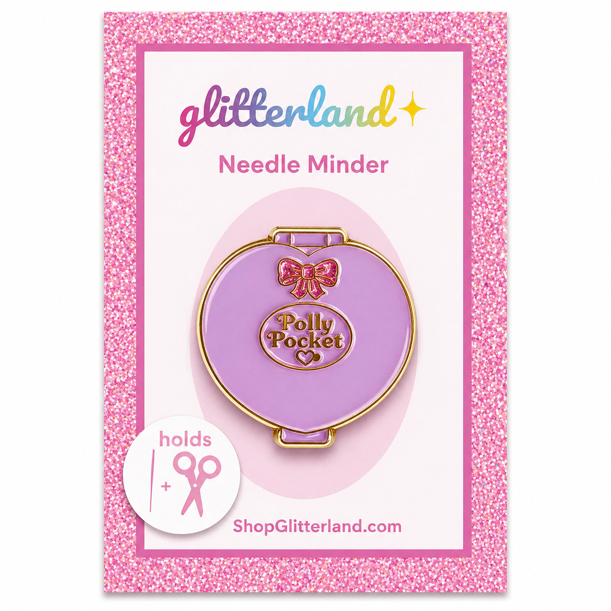 Purple Compact Needle Minder Magnet