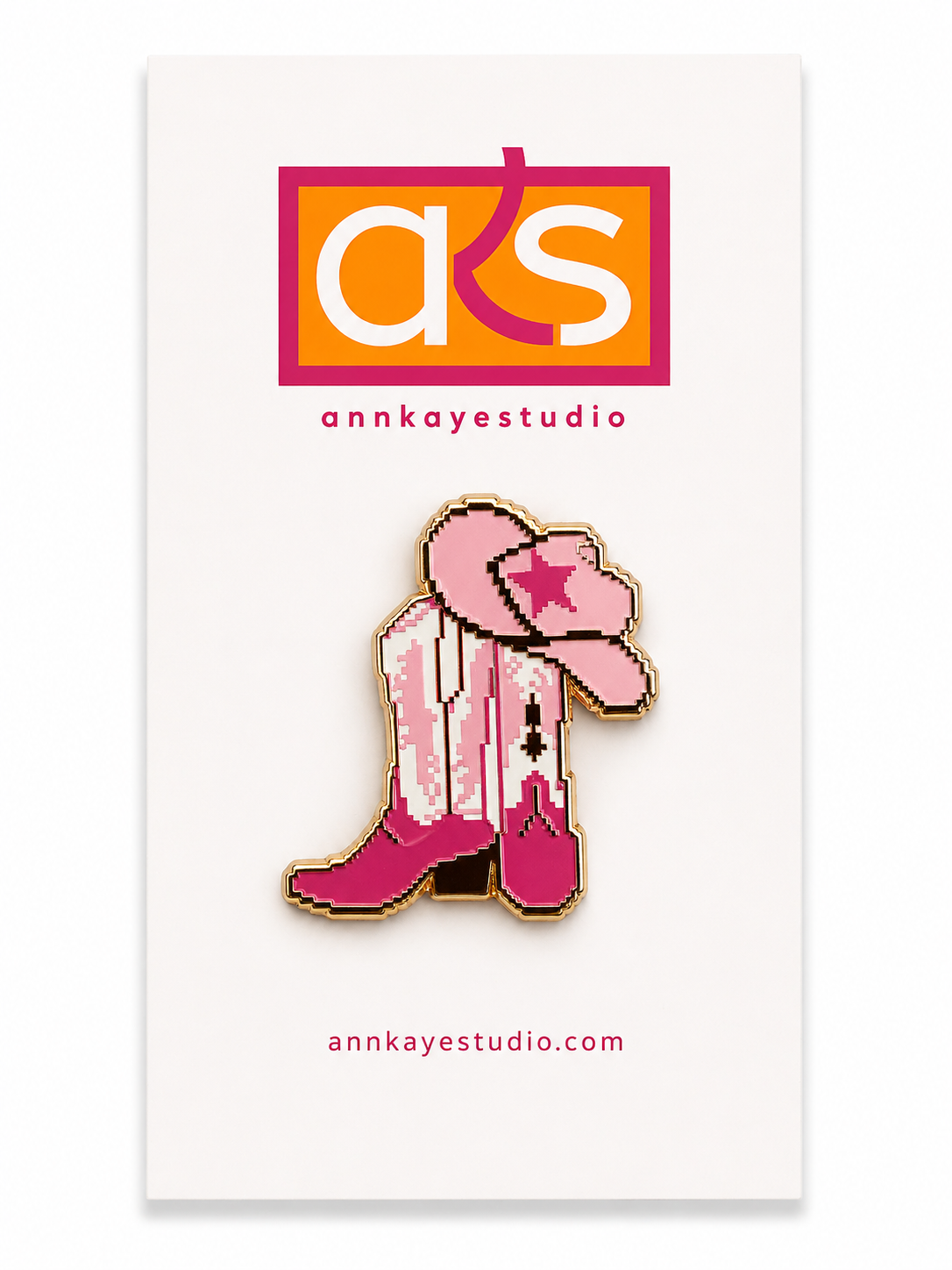 Pink Boots Needle Minder Magnet