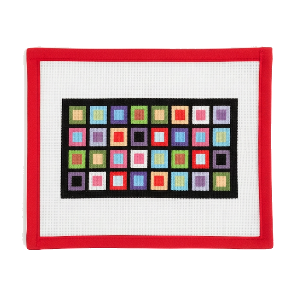 Colorful Squares on Black