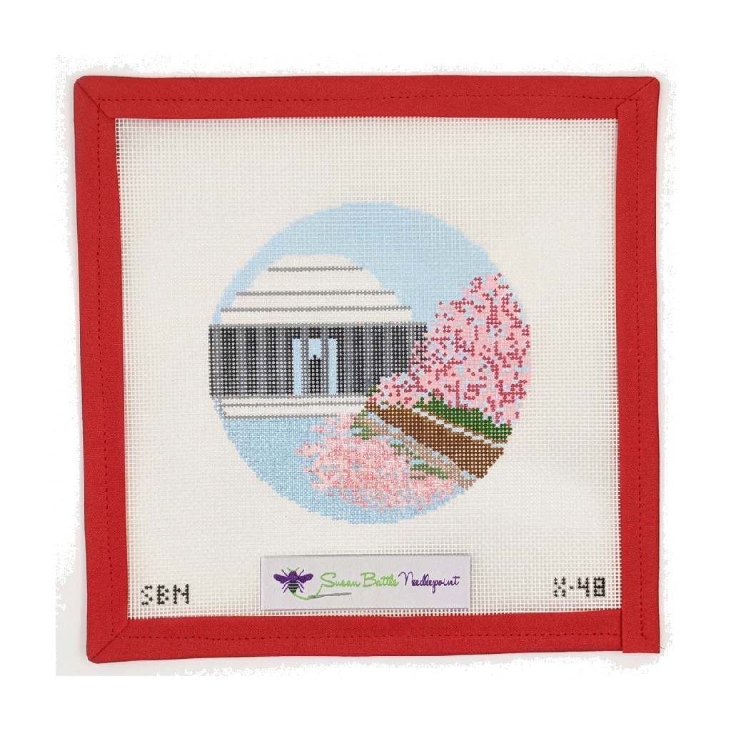 Jefferson Memorial w. Cherry Blossoms