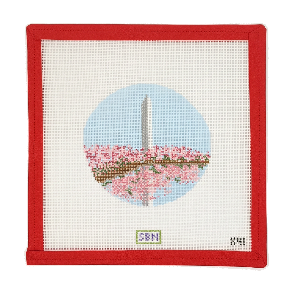 Washington Monument with Cherry Blossoms