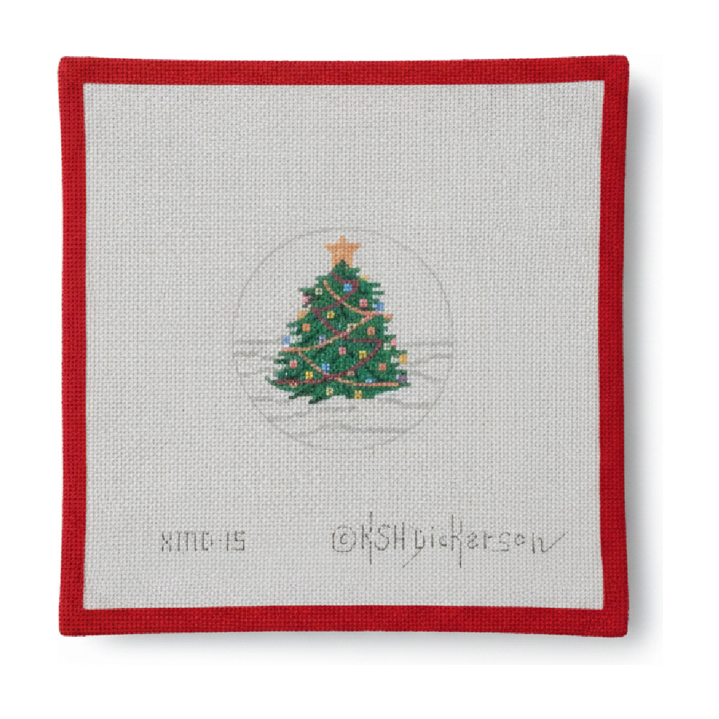 Petite Christmas Tree in Snow round