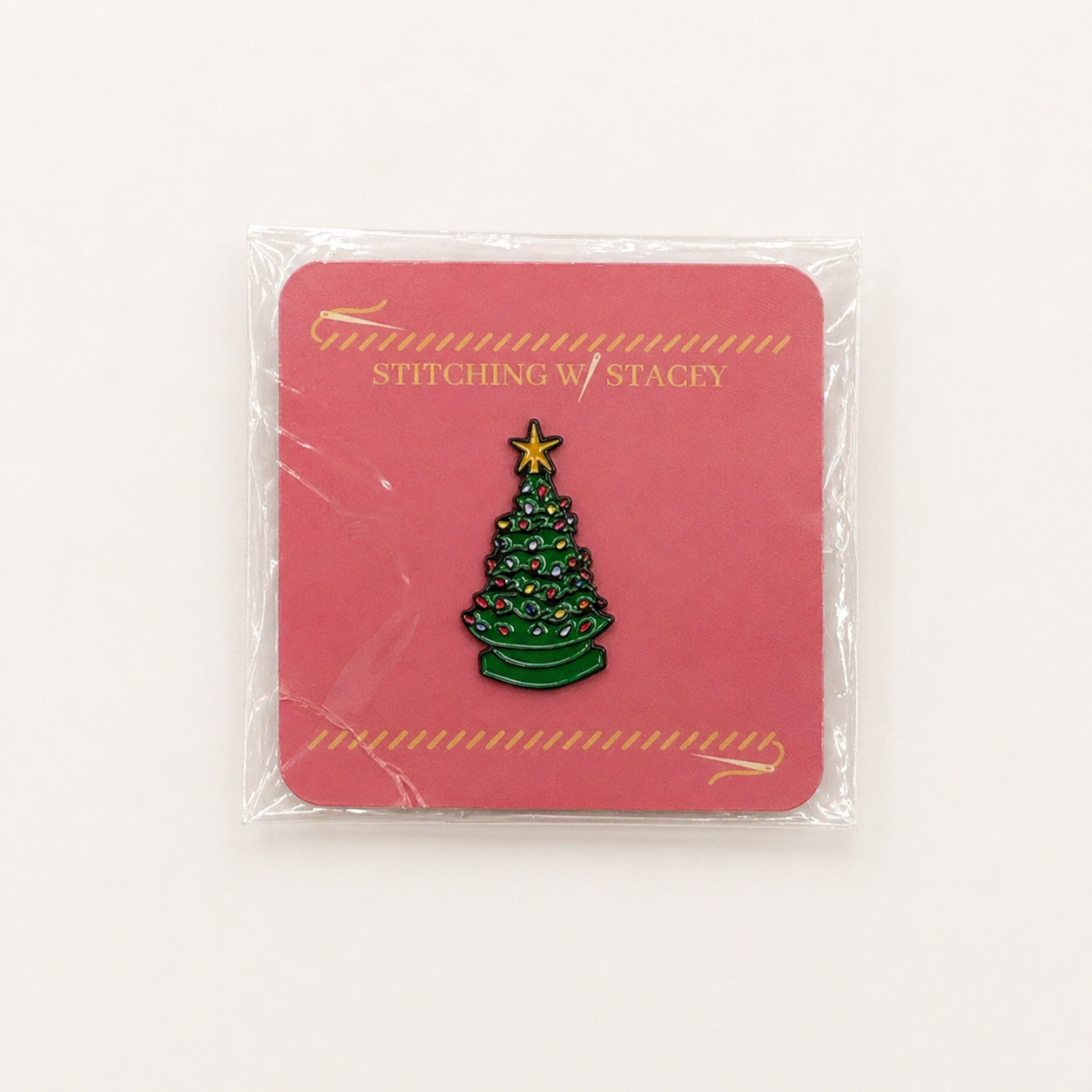 Ceramic Christmas Tree Needle Minder Magnet