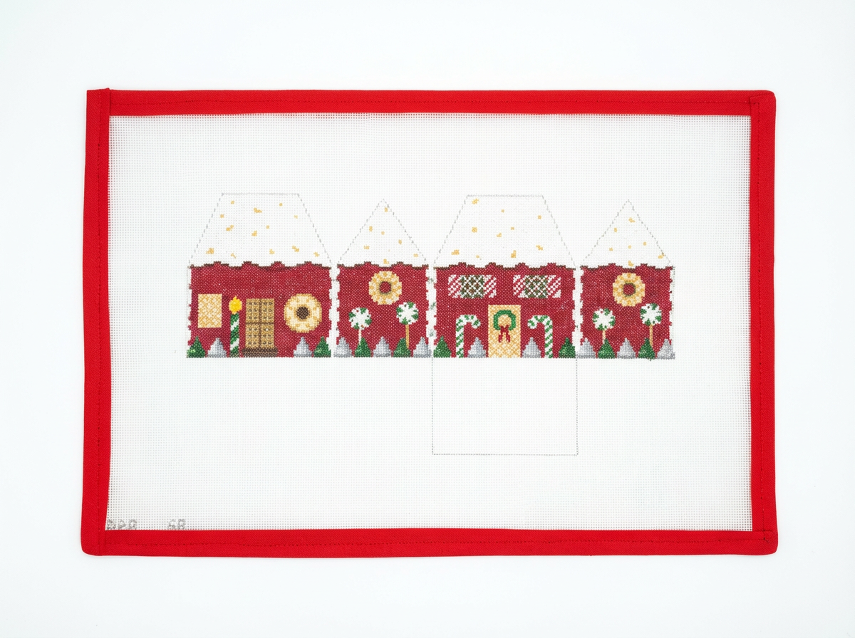 3D Red Velvet w. Nut Icing Gingerbread House