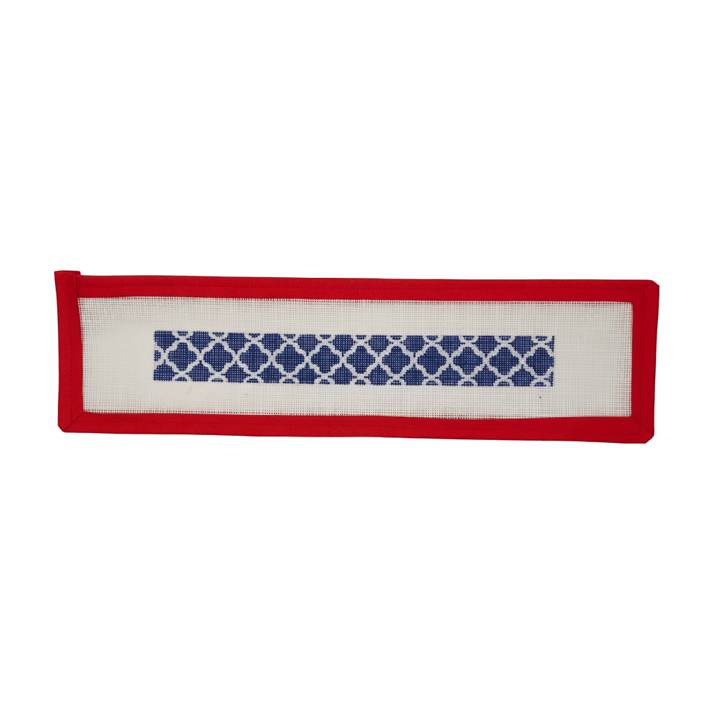 Quatrefoil Key Fob Royal Blue