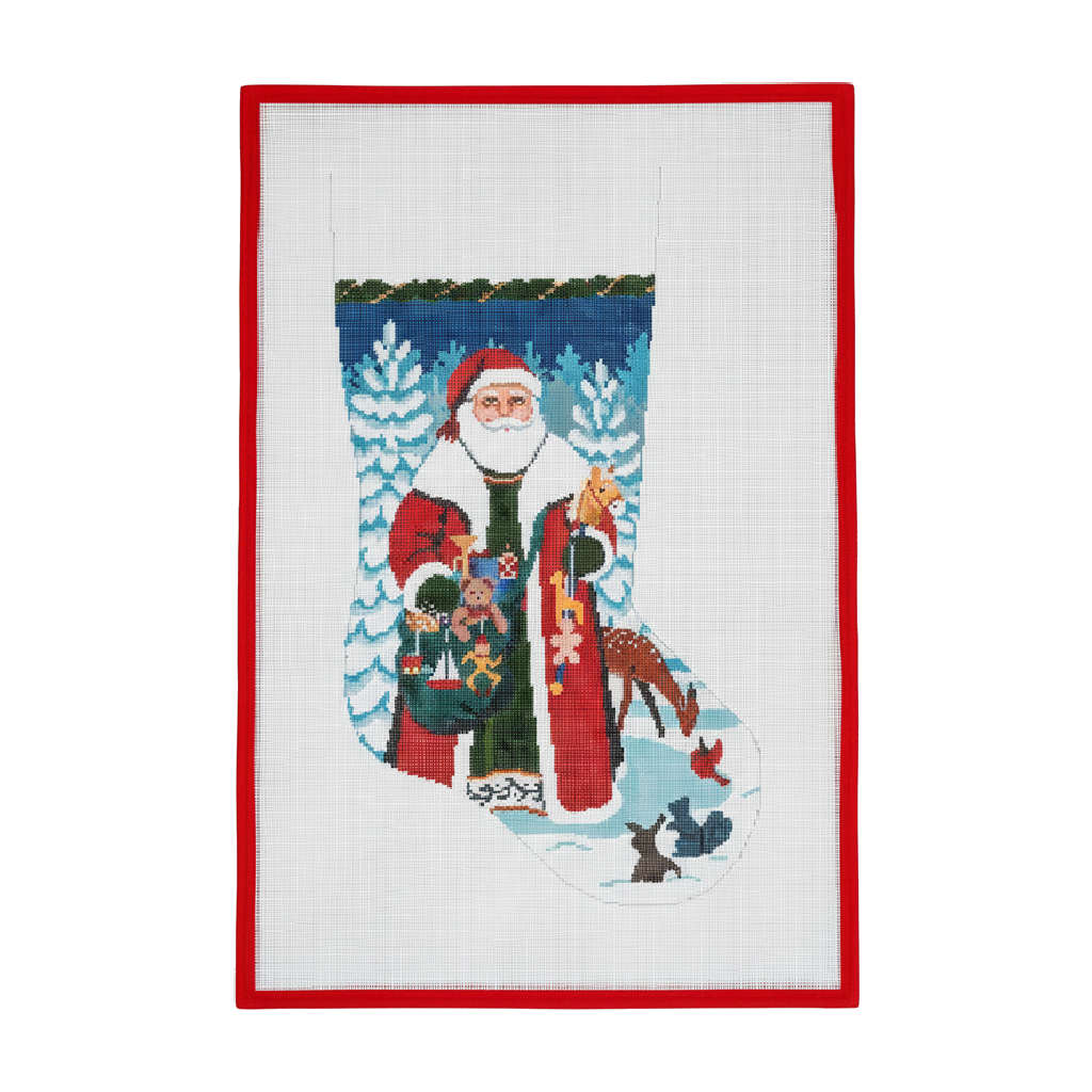 Woodland Santa Stocking