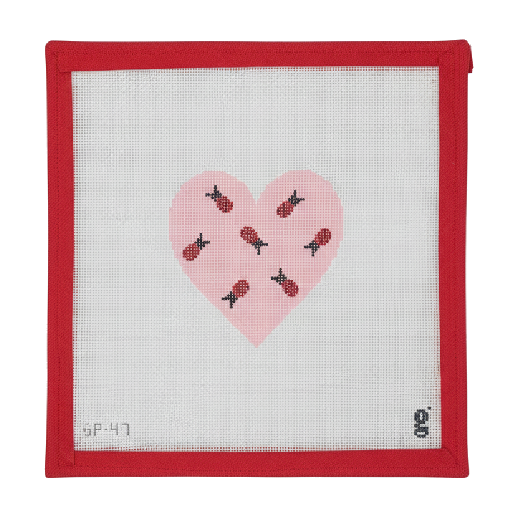 Lady Love Bug Heart Pink