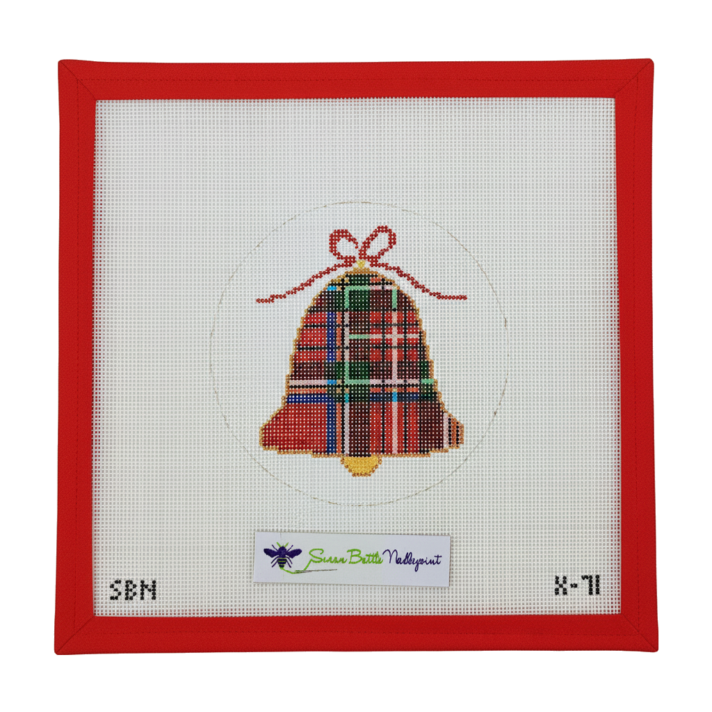 Plaid Bell Ornament