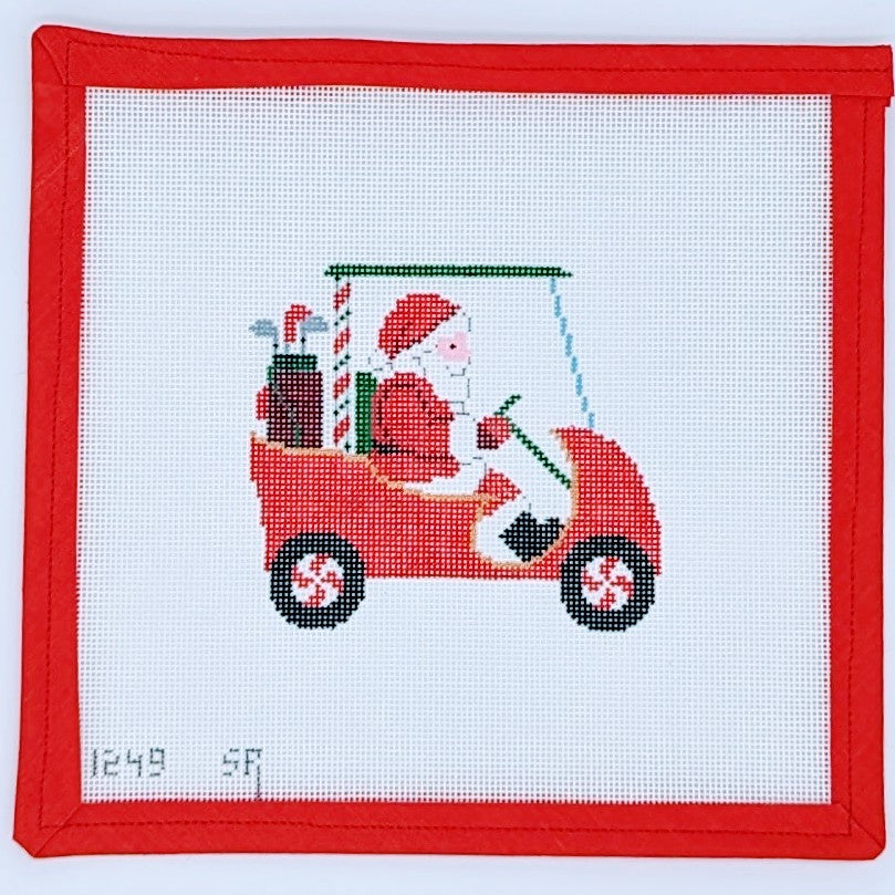 Golf Cart Santa