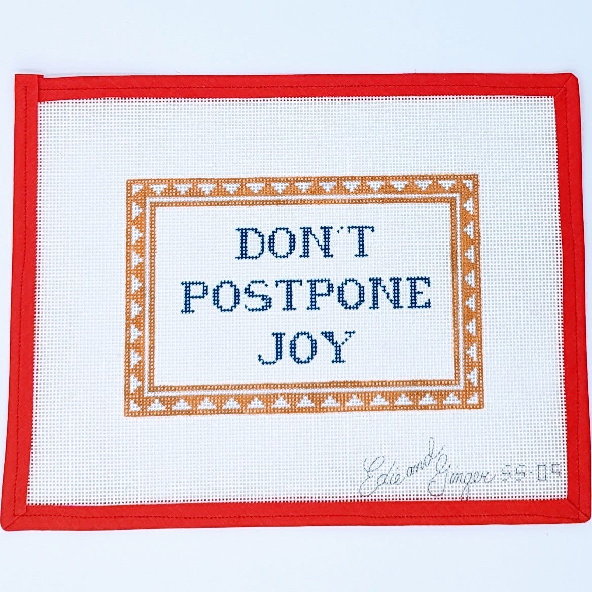 Don&#39;t Postpone Joy (gold border)