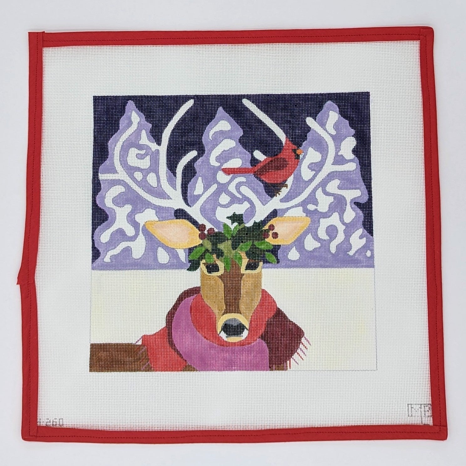 Reindeer with Cardinal