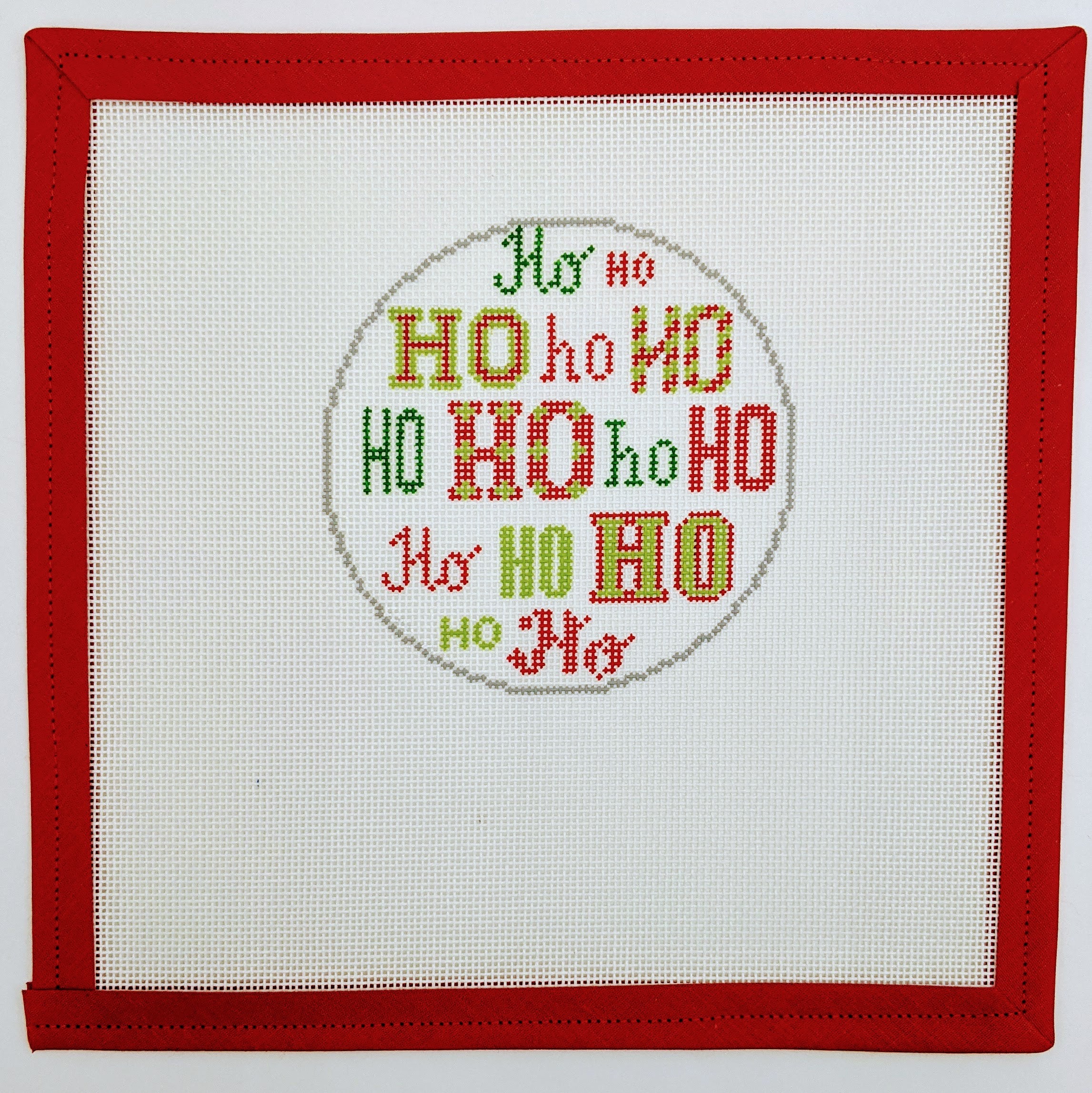 Ho Ho Ho round ornament