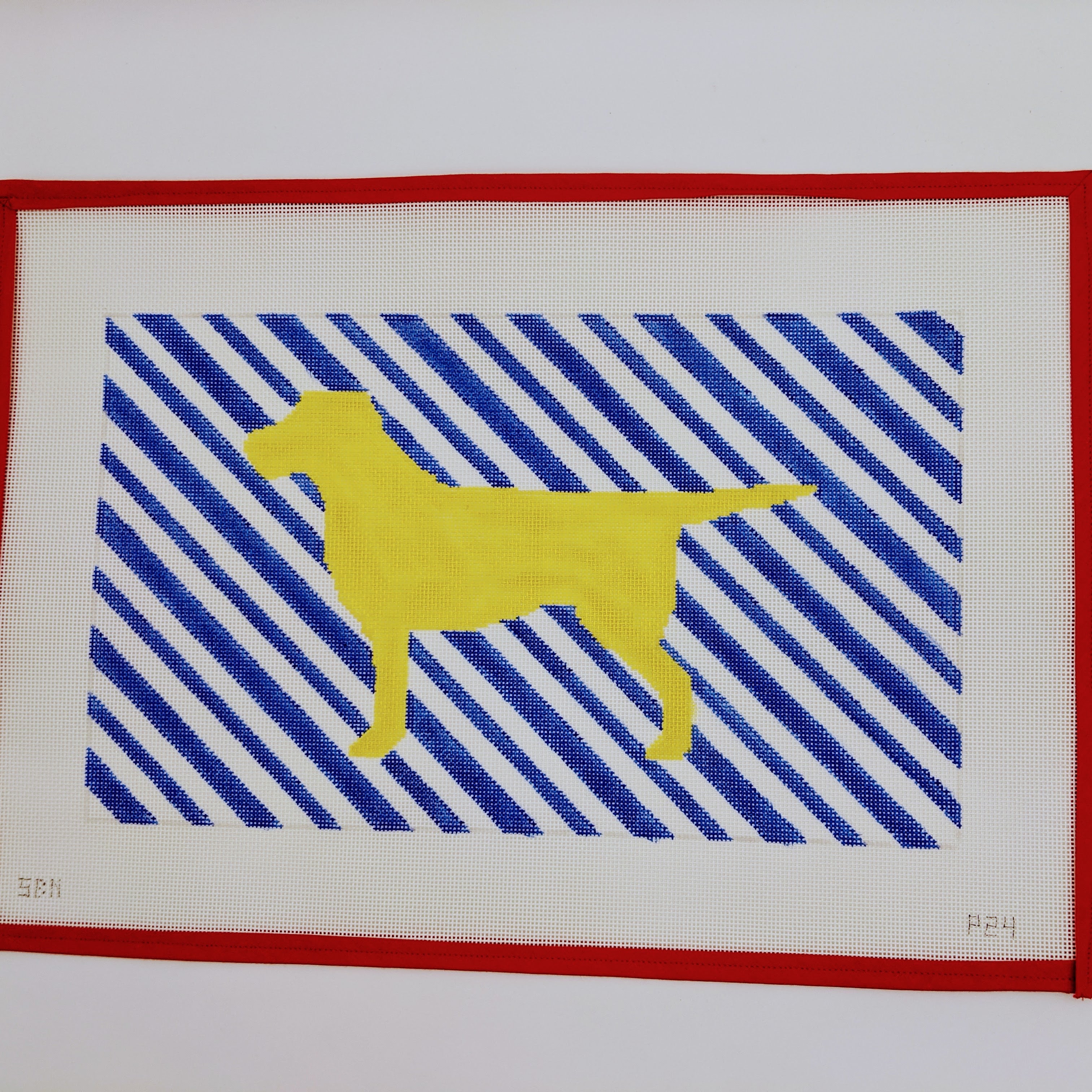 Mod Yellow Labrador Pillow