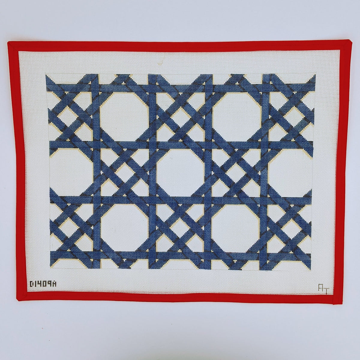 Blue/Cream Caning Pattern