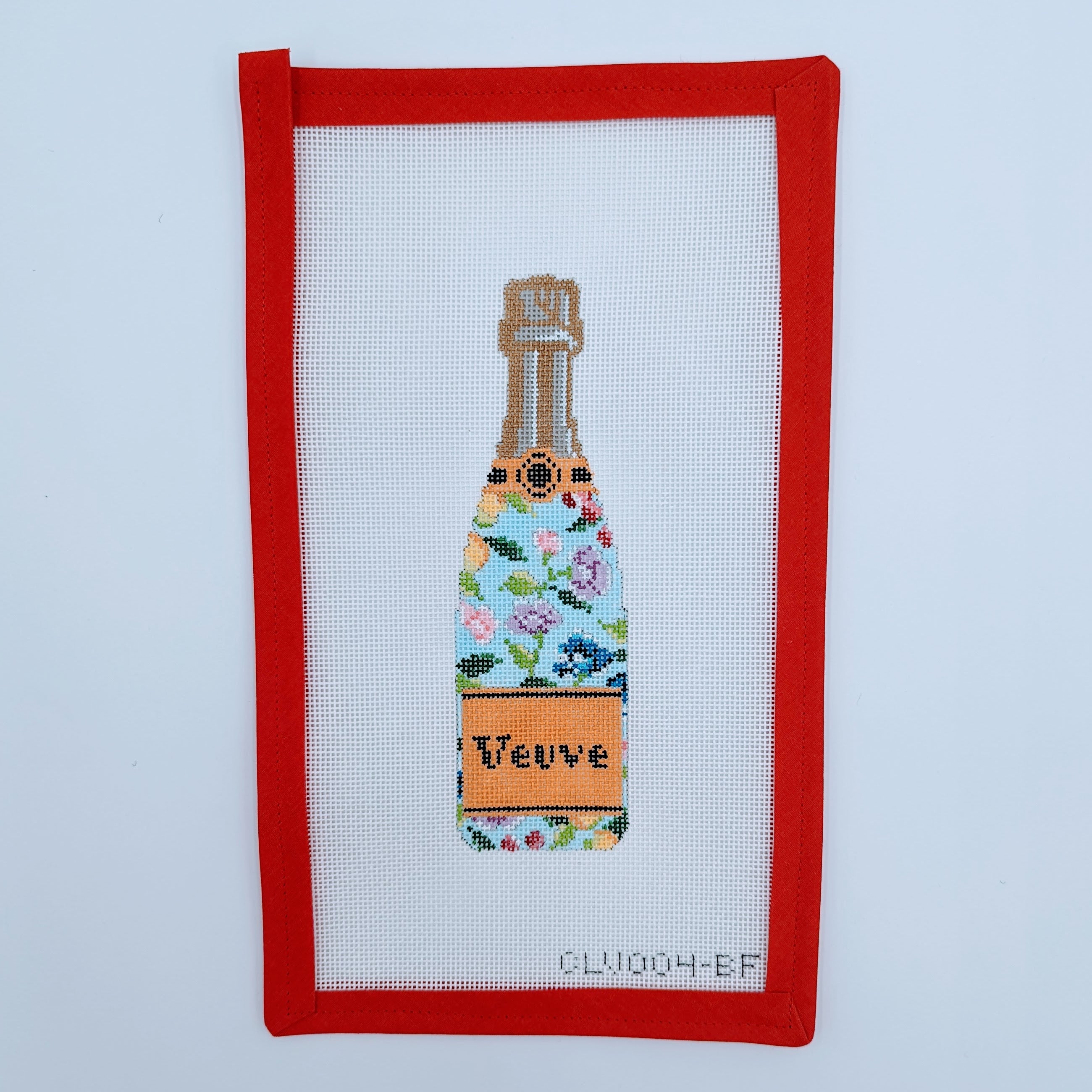 Veuve bottle Blue Floral