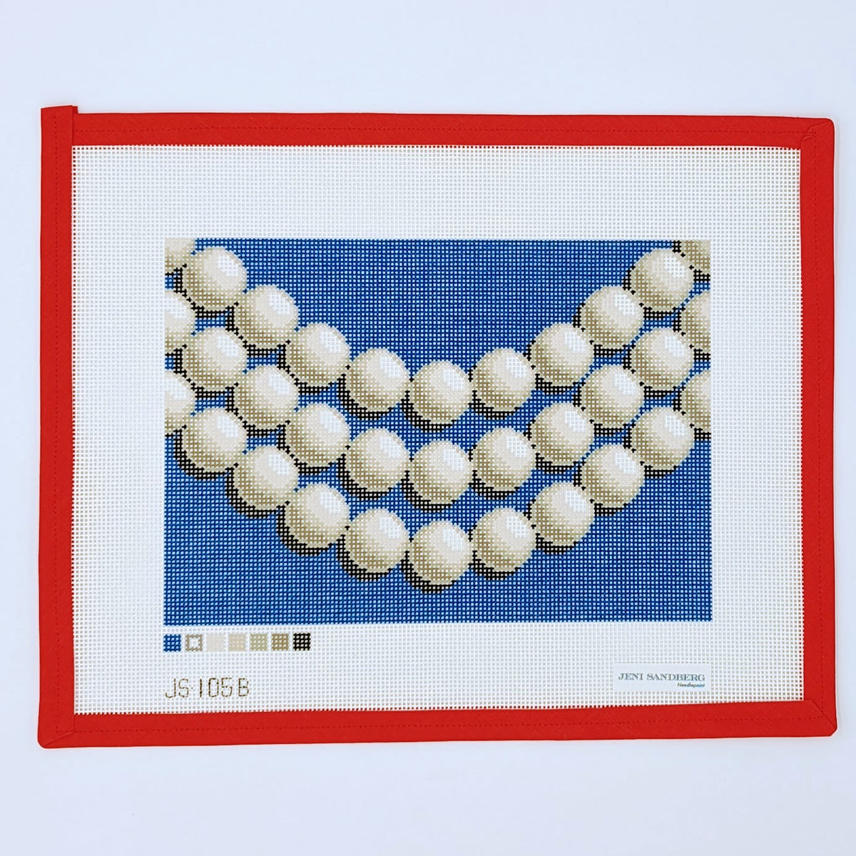 Pearls Clutch (Blue)