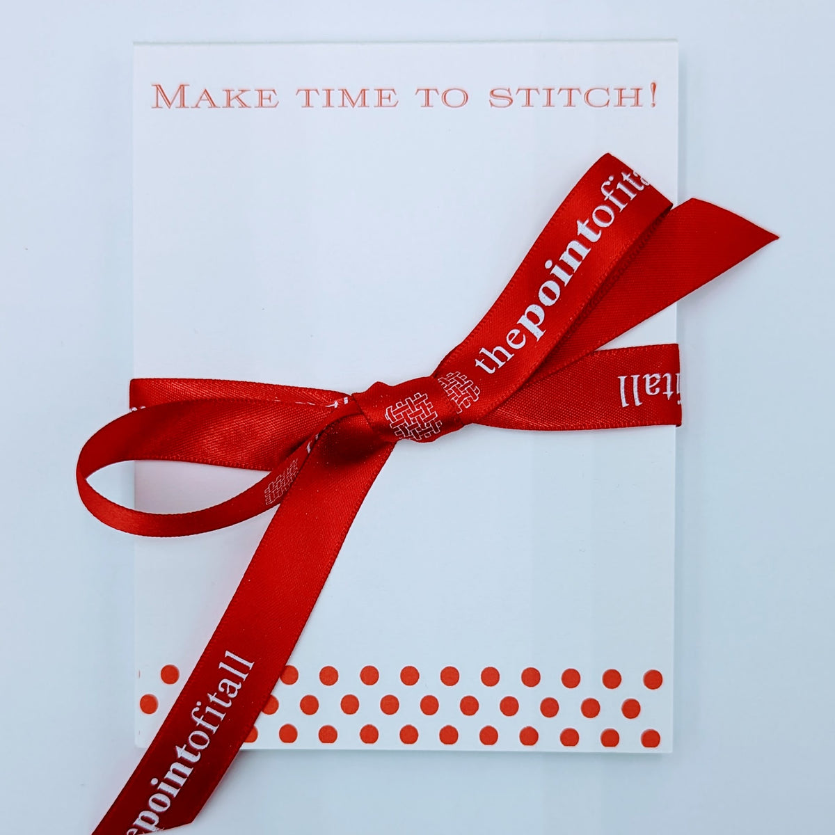 Make Time to Stitch Notepad