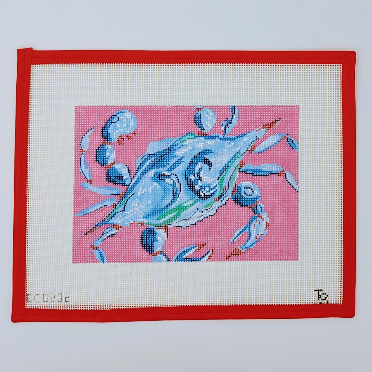 Blue Crab on Pink