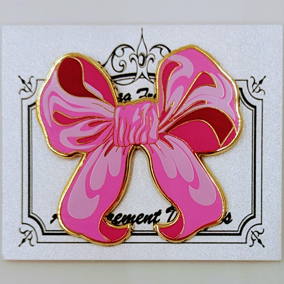 Pink Bow Needle Minder Magnet