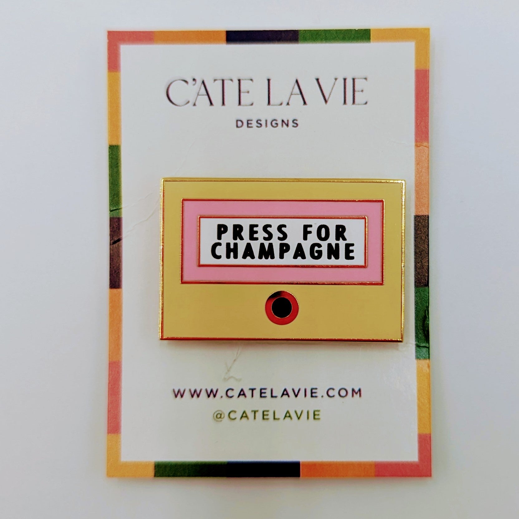 Press for Champagne Needle Minder Magnet