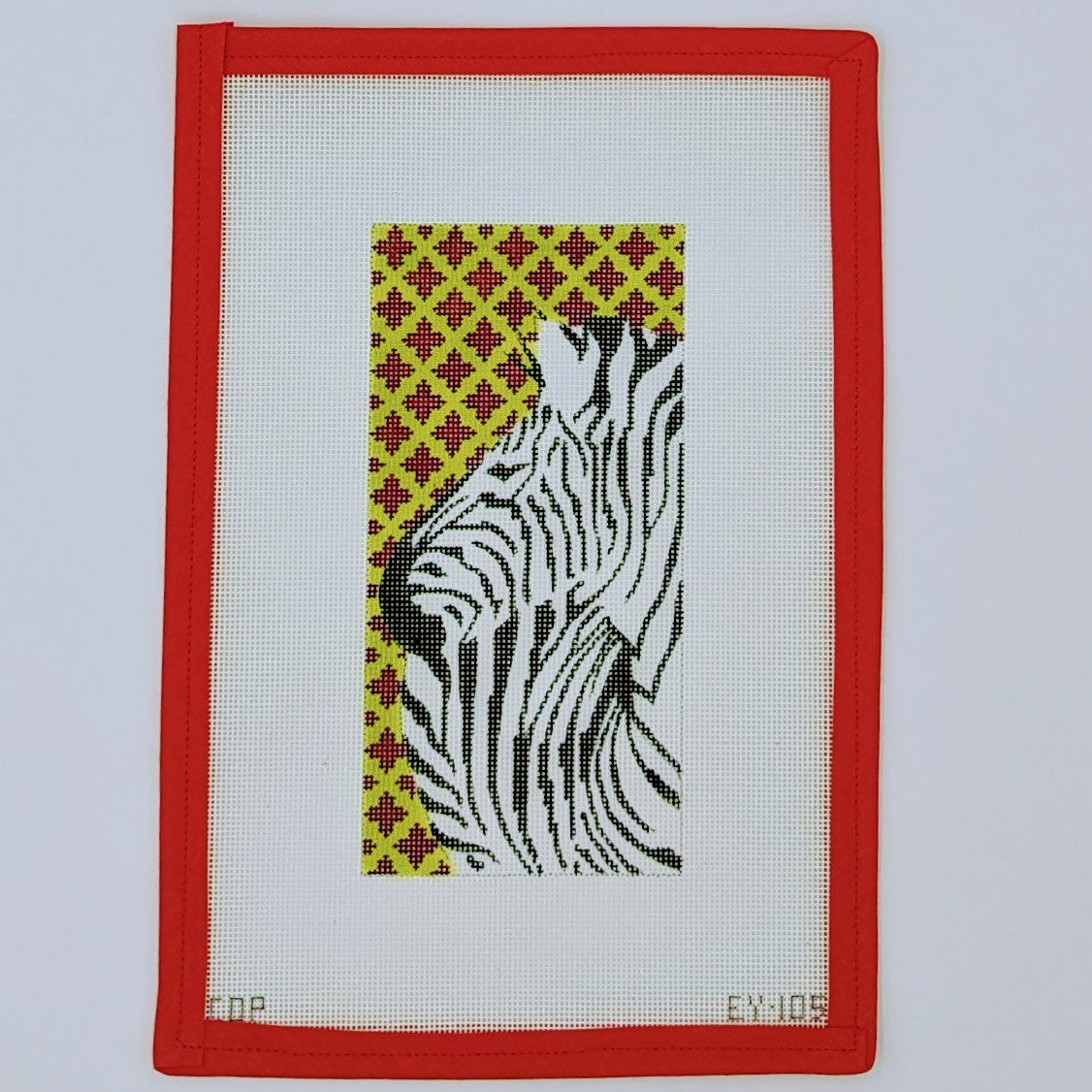 Zebra on Lattice Eyeglass Case