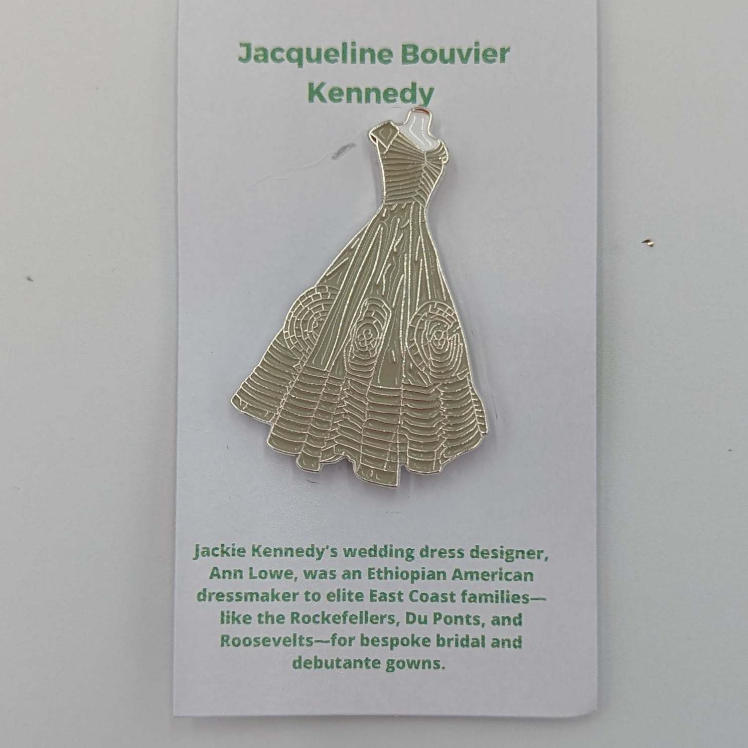 Jackie Kennedy Wedding Dress Needle Minder Magnet