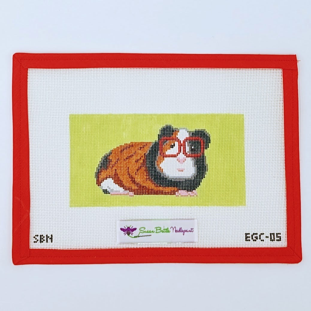 Guinea Pig w. Glasses Eyeglass Case