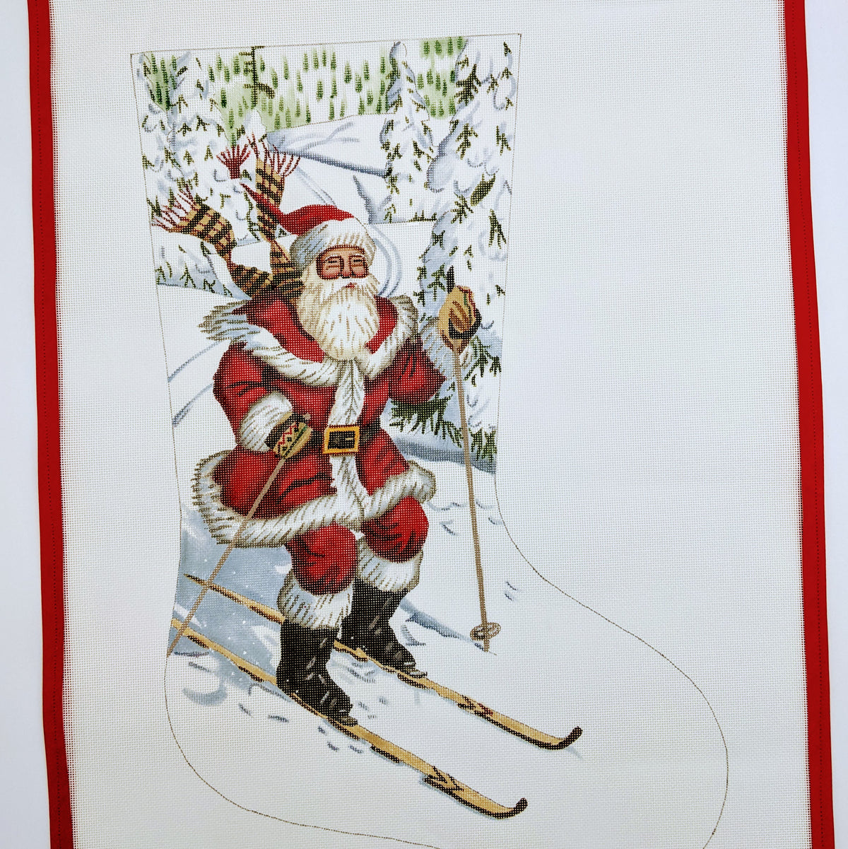 Santa Skier Stocking